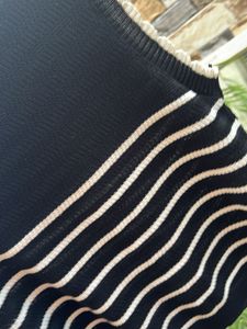 Chic Striped Sleeveless Knit Top