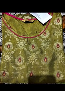 SALE‼️ Aurelia Elegant Olive Green Kurti💚