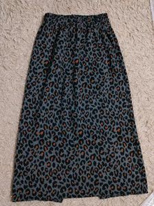 Leopard Print Midi Skirt