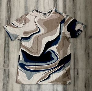 Abstract Print Graphic Tee