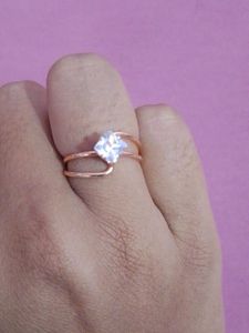 new rose gold plated ring