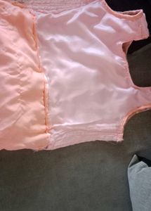 Elegant Peach Lace Dress