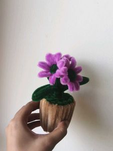 Cute Pipe Cleaner Flower Pot