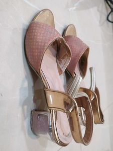 Stylish Rose Gold Block Heels
