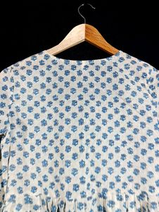 White &amp; Light Blue Tunic (Women)