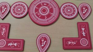 Warli Art Print DIY Rangoli decoration