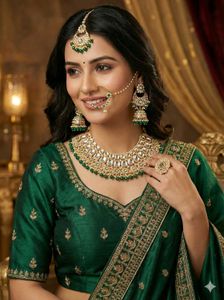 REAL KUNDAN BRIDAL JEWELLERY SET