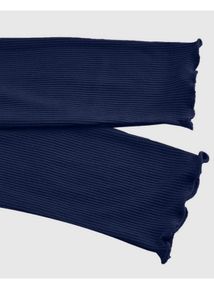 Navy &amp; Cream Layered Top, 2 in 1 halter neck