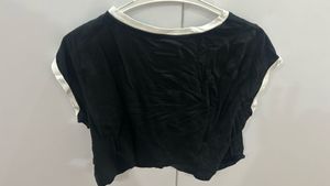 Black Cropped "Thriving On Chaos" T-Shirt| XXL