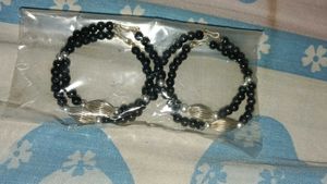 Elegant Black Beaded Bracelets