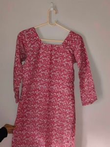 Pretty Pink Printed Kurta