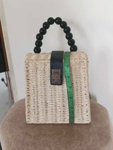 Woven Square Handbag