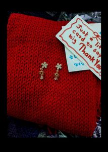 Handmade Knitted Scarf &amp; Cowl Set