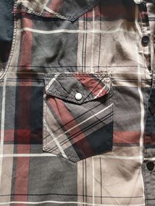 Double Pocket Checks Semi Formal Shirt