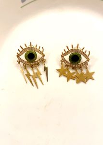 Evil Eye &amp; Star Dangle Earrings