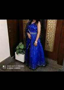 Royal Blue Embellished Lehenga Choli