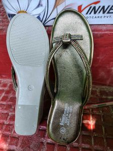 Sparkling Embellished Flip Flops