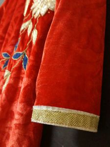 Elegant Red Velvet Kurta