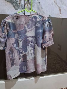 Stylish Short Sleeve Printed Top