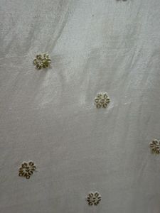 Elegant Cream Embroidered Kurta