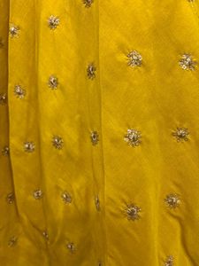 Yellow Lehenga with Red Blouse &amp; Dupatta