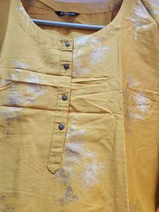 Yellow Silk Kurta