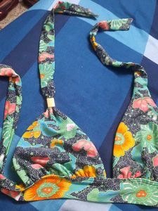 Floral Print Bikini Top