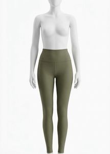 UNIQLO High Waisted Olive Green Leggings