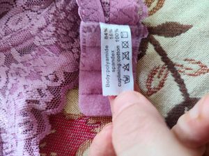 Imported Pink Wired Lace Bra