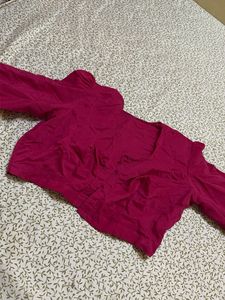 Vibrant Magenta Pink Blouse