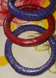 Set of 3 Colorful Jaipur Bangles
