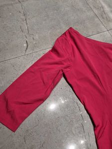 Dressberry Chic One-Shoulder Pink Dress