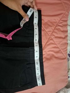 Black Denim Skirt