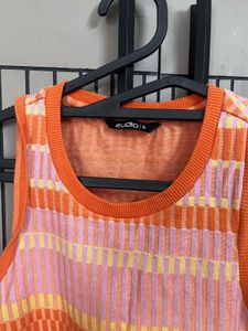 Vibrant Striped Knit Tank Top