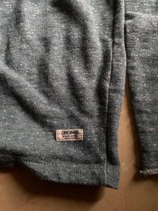 Men's Teal Heathered Long Sleeve Sweater