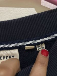Superdry Harlem Dist NYC Cropped Sweatshirt