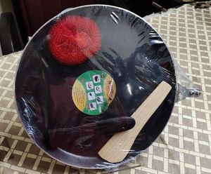 NEW NONSTICK DOSA TAWA WITH SCRUBBER AND SPATULA