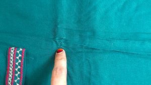 Emerald Green Embroidered Kurti