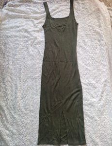 Olive Green Tank Dress