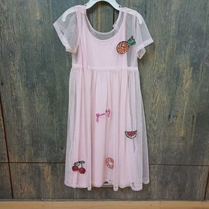 KidsDew Net n Sequins Pink Party Dress