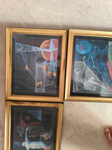 Set of 3 Abstract Framed Art Prints