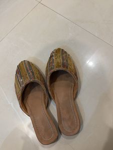 Embellished Jutti Style Flats