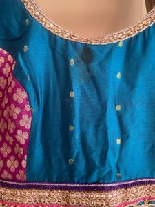 Teal &amp; Pink Indian Dress