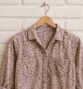 Floral Print Button-Down Shirt