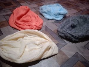 Soft &amp; Comfortable Fuzzy Bonnet pack of 4