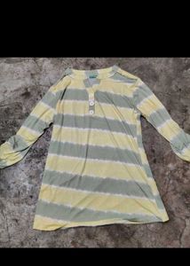 Striped Long Sleeve Tunic Top