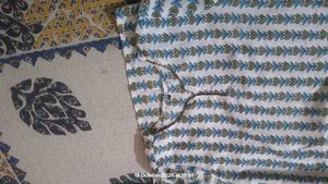 women off white cotton kurta