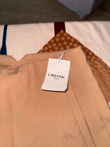 Urbanic Beige Panelled Formal Trousers 🤎