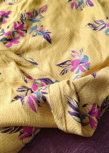 Floral Yellow Maxi Dress