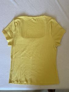 Yellow Square Neck Tshirt